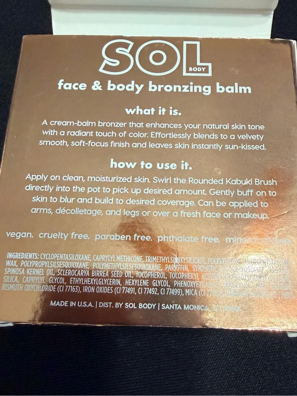 🌻 SOL Medium Body Face & Body Bronzing Balm New FullSz